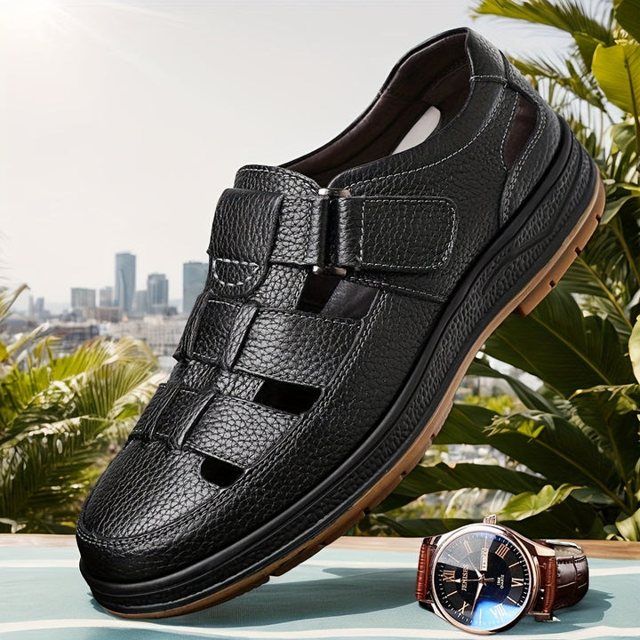 Men's Orthopedic Closed Toe Sandals with Arch Support for Summer Comfort 3