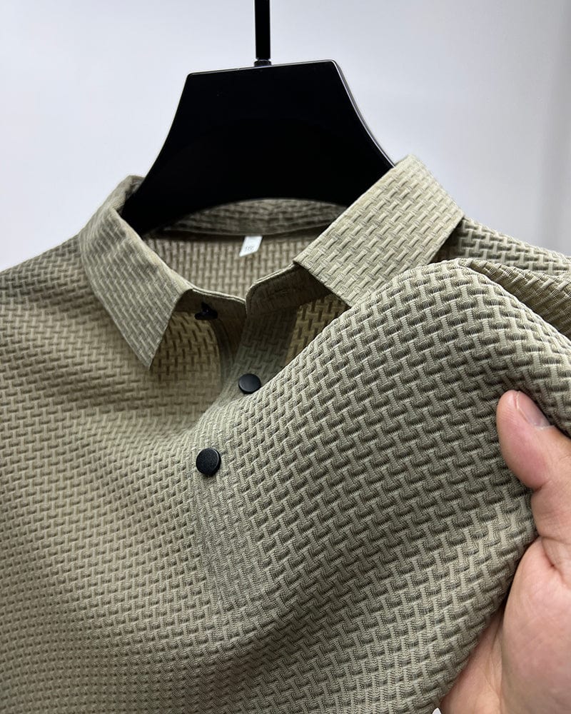 Men's Polo Shirt - Breathable Mesh for Stylish Comfort and Versatile Use 2