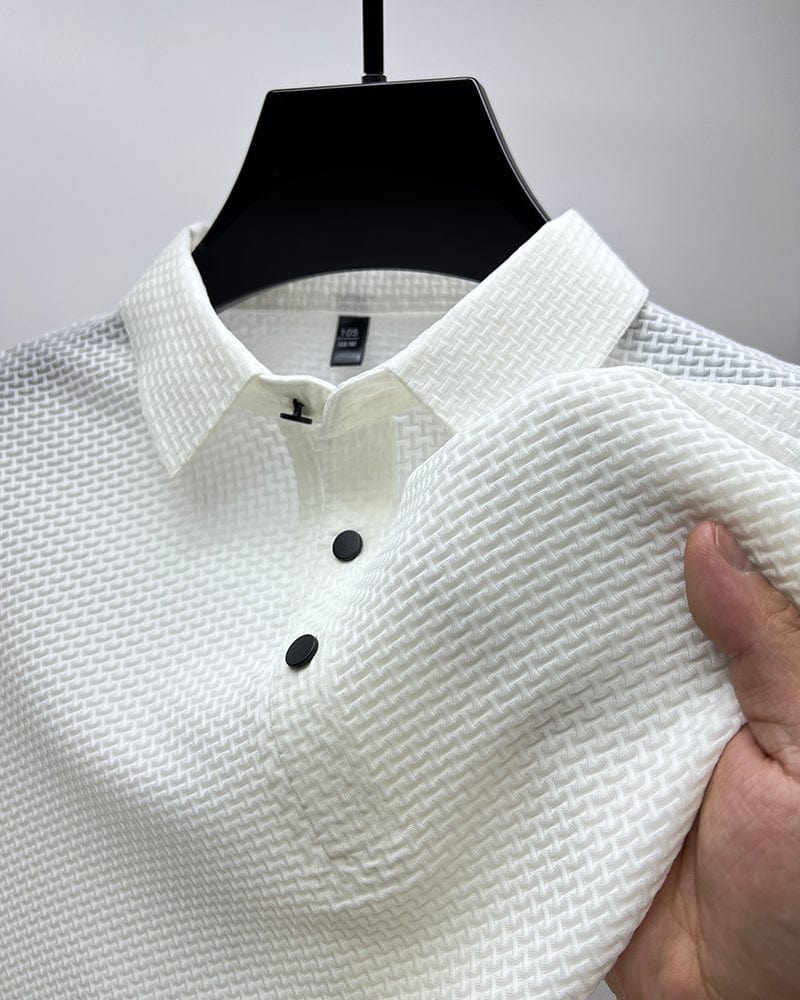 Men's Polo Shirt - Breathable Mesh for Stylish Comfort and Versatile Use 3