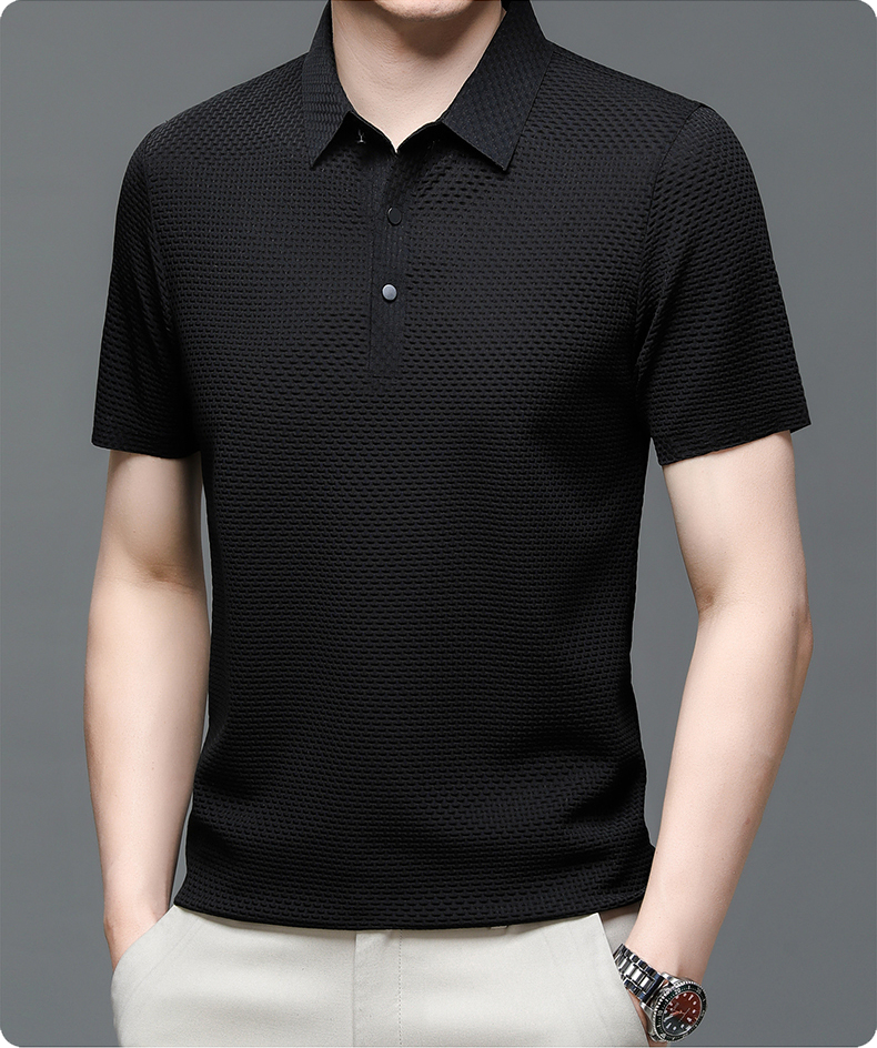 Men's Polo Shirt - Breathable Mesh for Stylish Comfort and Versatile Use 8