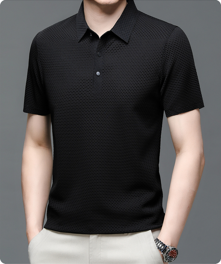 Men's Polo Shirt - Breathable Mesh for Stylish Comfort and Versatile Use 8