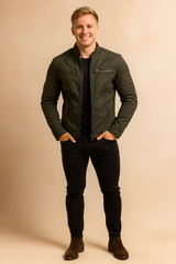 Men's Premium Motorcycle Jacket | Zipper 2