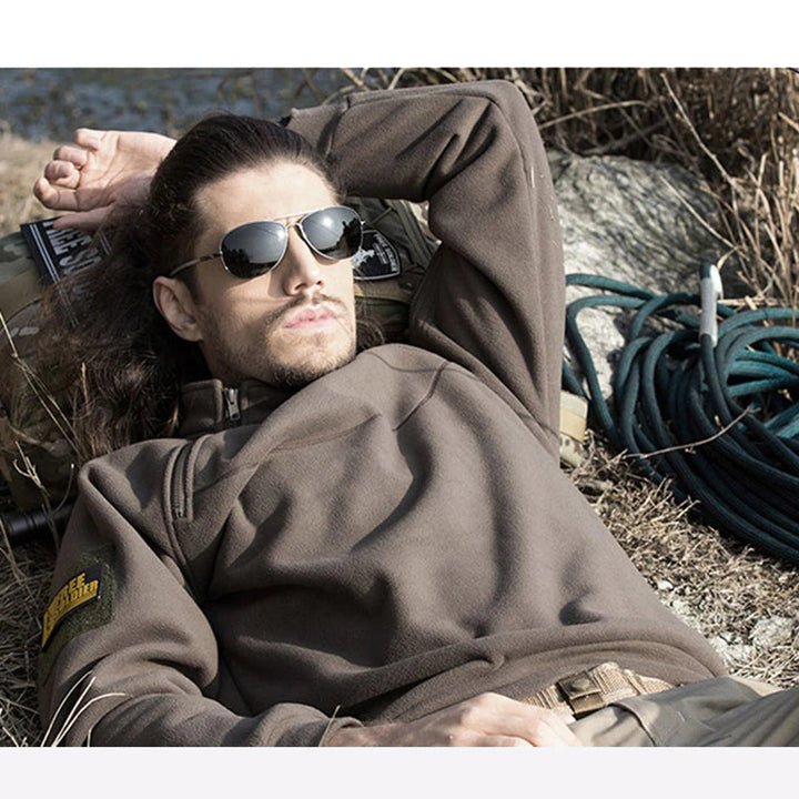 Men's Quarter Zip Sweater with Stand-Up Collar for Casual Spring Style 2