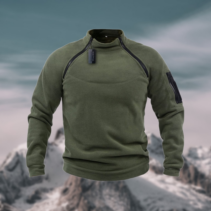 Men's Quarter Zip Sweater with Stand-Up Collar for Casual Spring Style 4