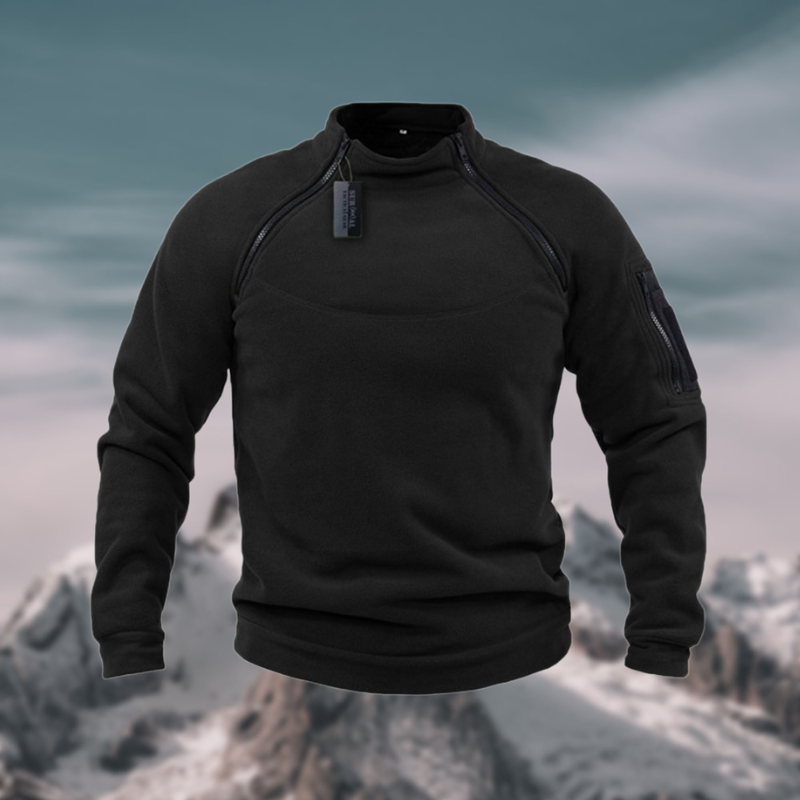 Men's Quarter Zip Sweater with Stand-Up Collar for Casual Spring Style 5