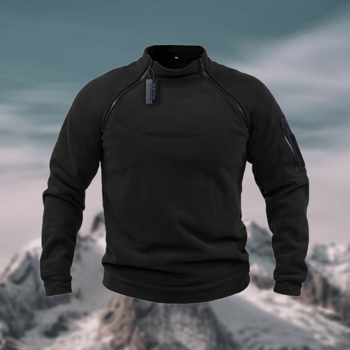 Men's Quarter Zip Sweater with Stand-Up Collar for Casual Spring Style 5