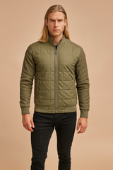 Men's Quilted Casual Zipper Jacket 1