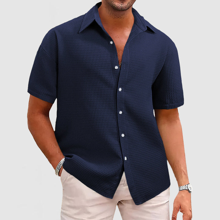 Men's Shirt - Breathable Short Sleeve for Stylish Comfort - Versatile Design for Casual or Business Wear 10