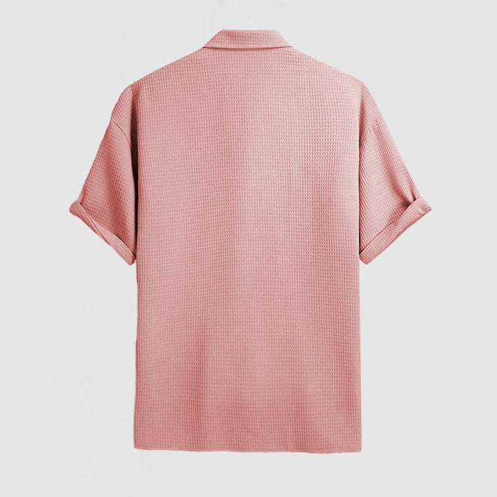 Men's Shirt - Breathable Short Sleeve for Stylish Comfort - Versatile Design for Casual or Business Wear 3