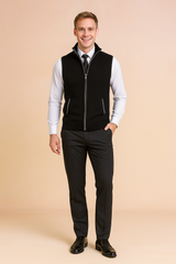Men's Sleeveless Cardigan | Zipper 1