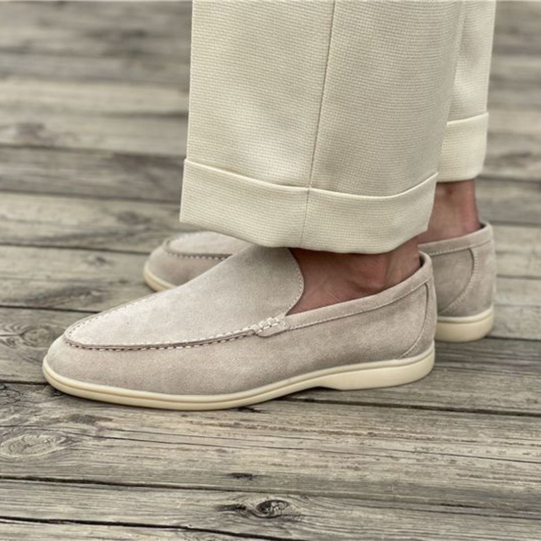 Men's Slip-On Loafers Comfortable Memory Foam Leather Blend 3