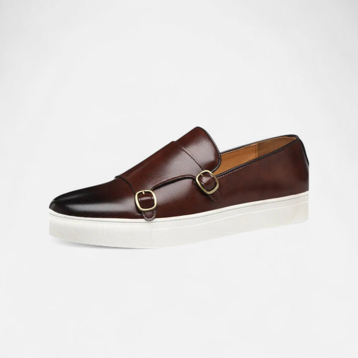 Men's Slip-On Loafers with Buckle Detail Durable Blend 2