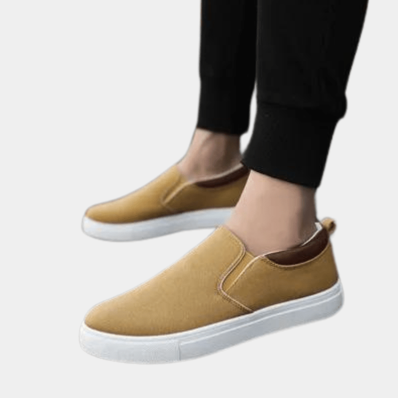Men's Slip-On Sneakers Comfortable Canvas Blend for Everyday Wear 1