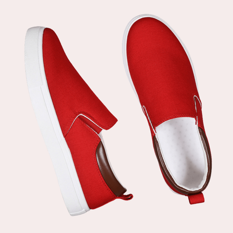 Men's Slip-On Sneakers Comfortable Canvas Blend for Everyday Wear 7