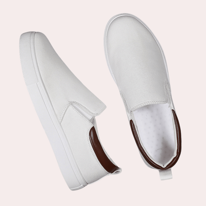Men's Slip-On Sneakers Comfortable Canvas Blend for Everyday Wear 8