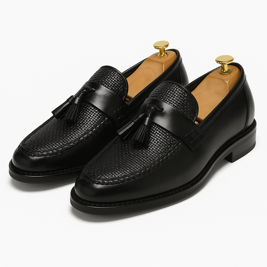 Men's Stylish Slip-On Loafers Woven Design 0