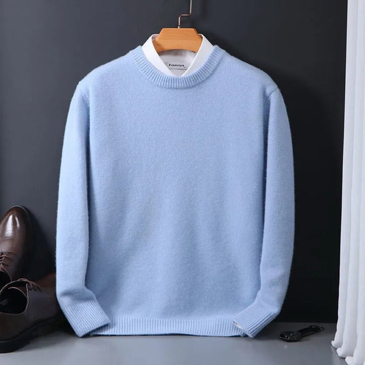 Men's Sweater Crew Neck Soft Knit Comfortable Elegant Everyday Wear 0