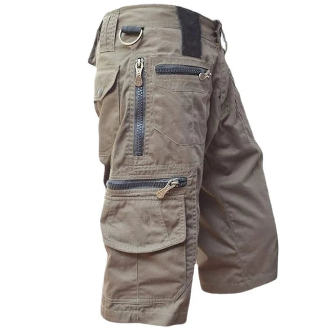 Men's Utility Cargo Shorts with Multiple Pockets for Outdoor Activities 1