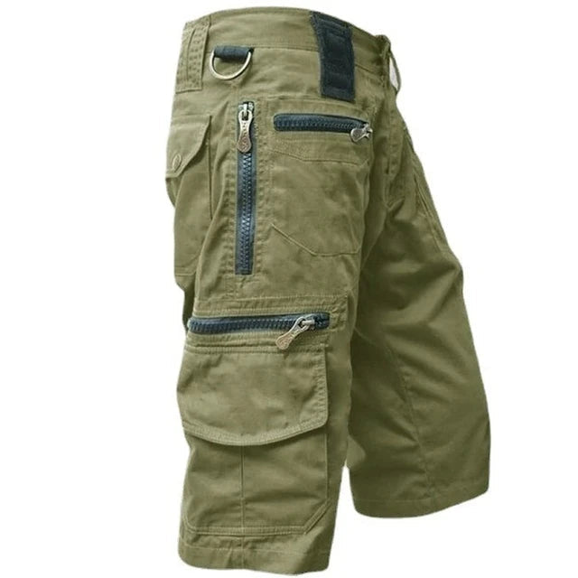 Men's Utility Cargo Shorts with Multiple Pockets for Outdoor Activities 3