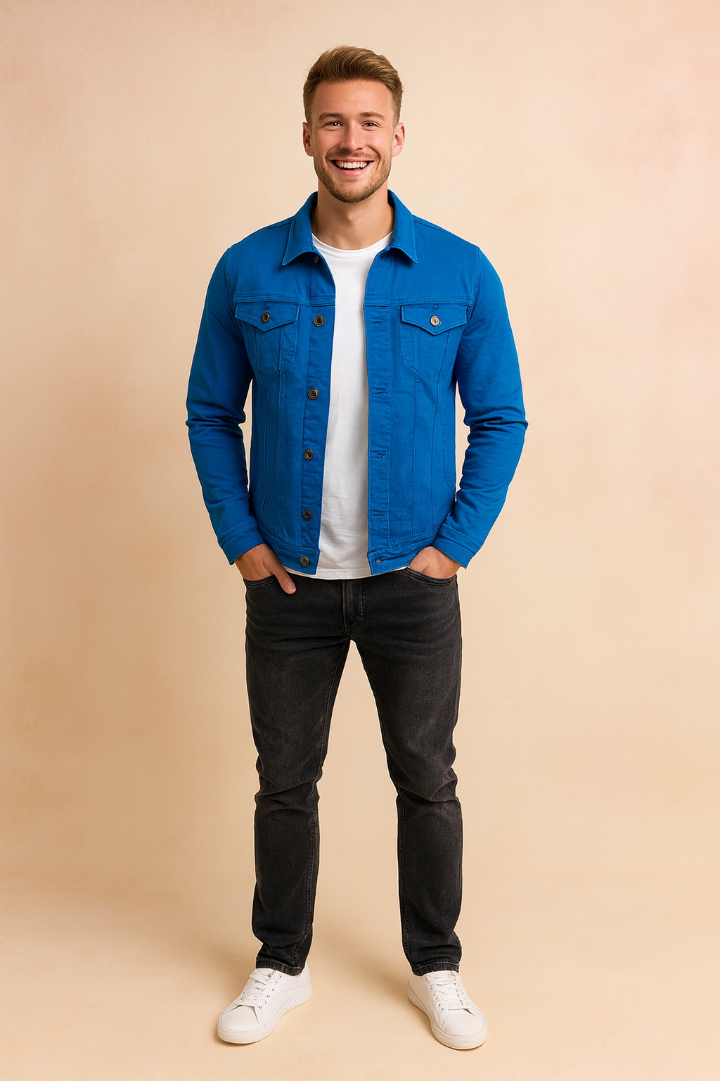 Men's button-up jacket | Front pockets 0