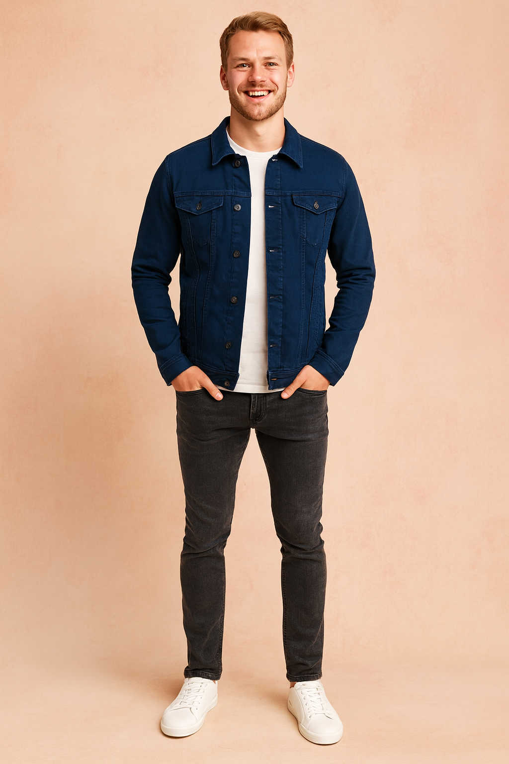 Men's button-up jacket | Front pockets 3