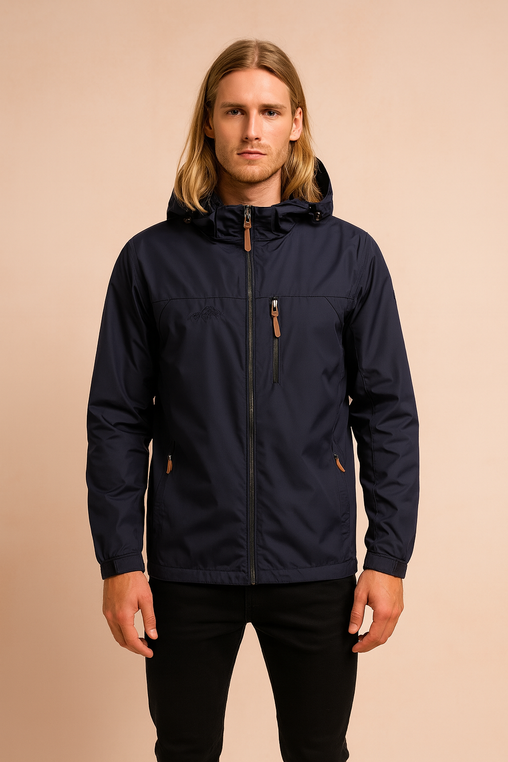 Men's sports raincoat with hood 2