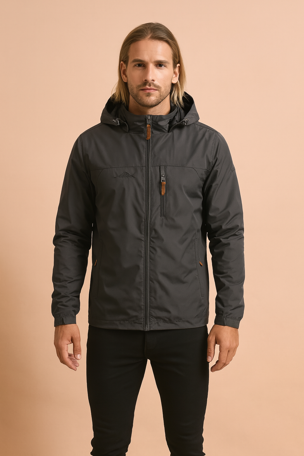 Men's sports raincoat with hood 3