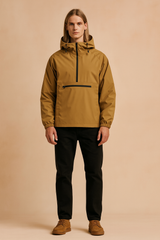 Men's winter raincoat with hood 1