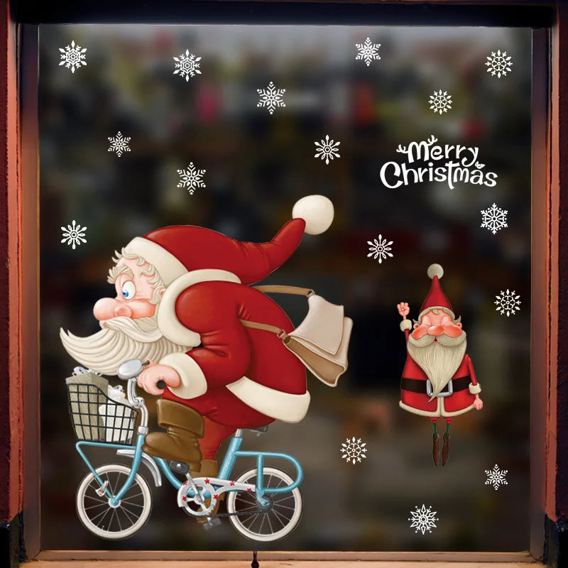 MerryScenes | Transparent Glass Stickers for Festive Windows 0