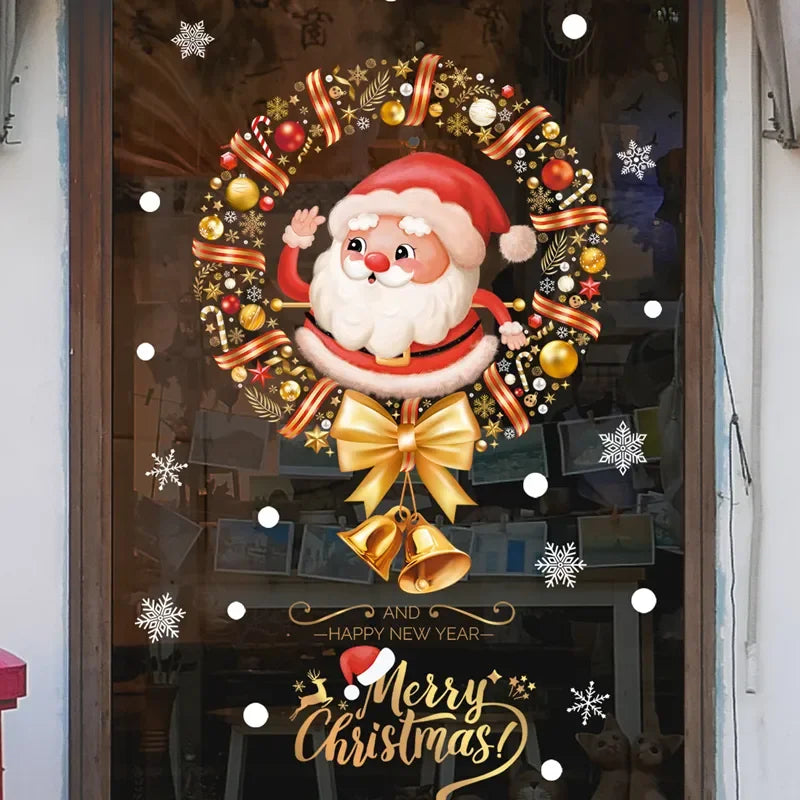 MerryScenes | Transparent Glass Stickers for Festive Windows 1