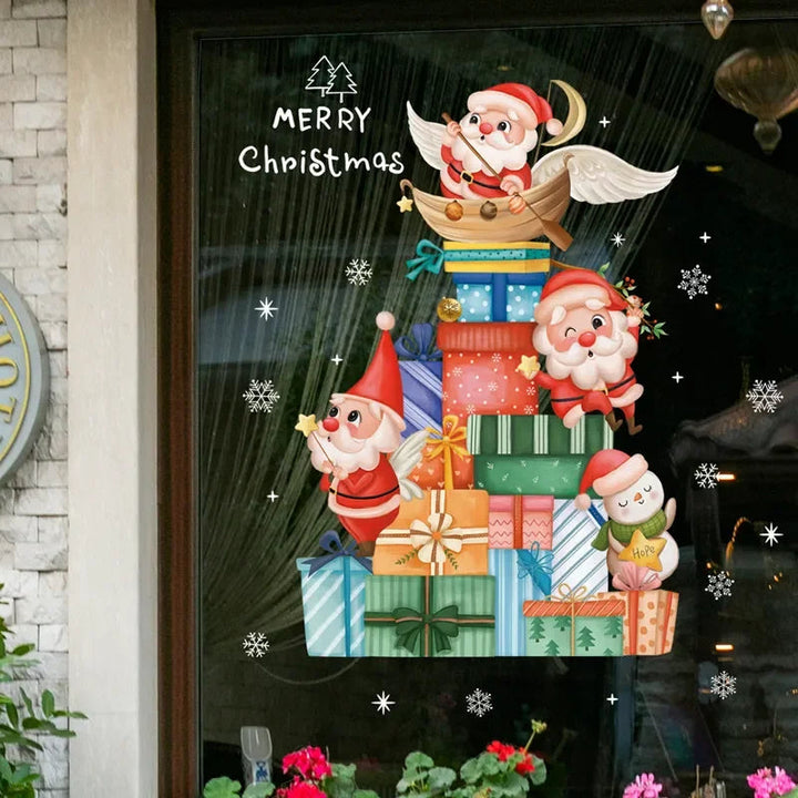 MerryScenes | Transparent Glass Stickers for Festive Windows 5