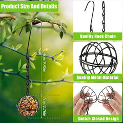 Metal Hanging Bird Feeder Set 2
