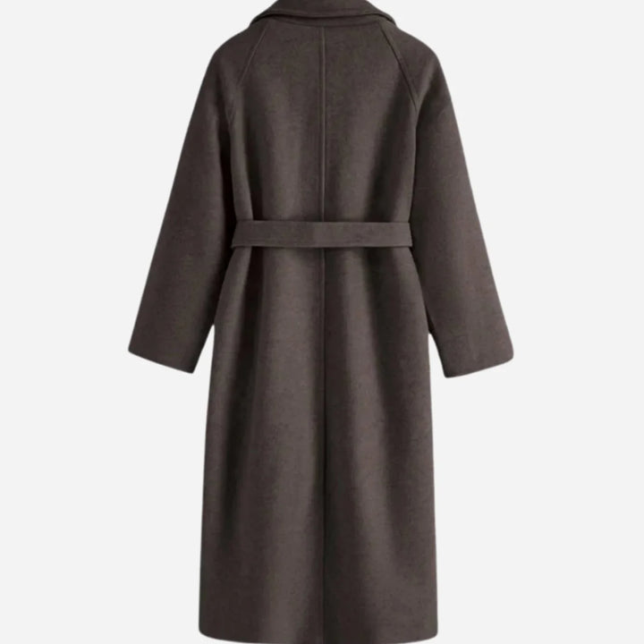 Mia | Damen Mantel damen Wollmischung taillierter Wintermantel mit Bindegürtel 6