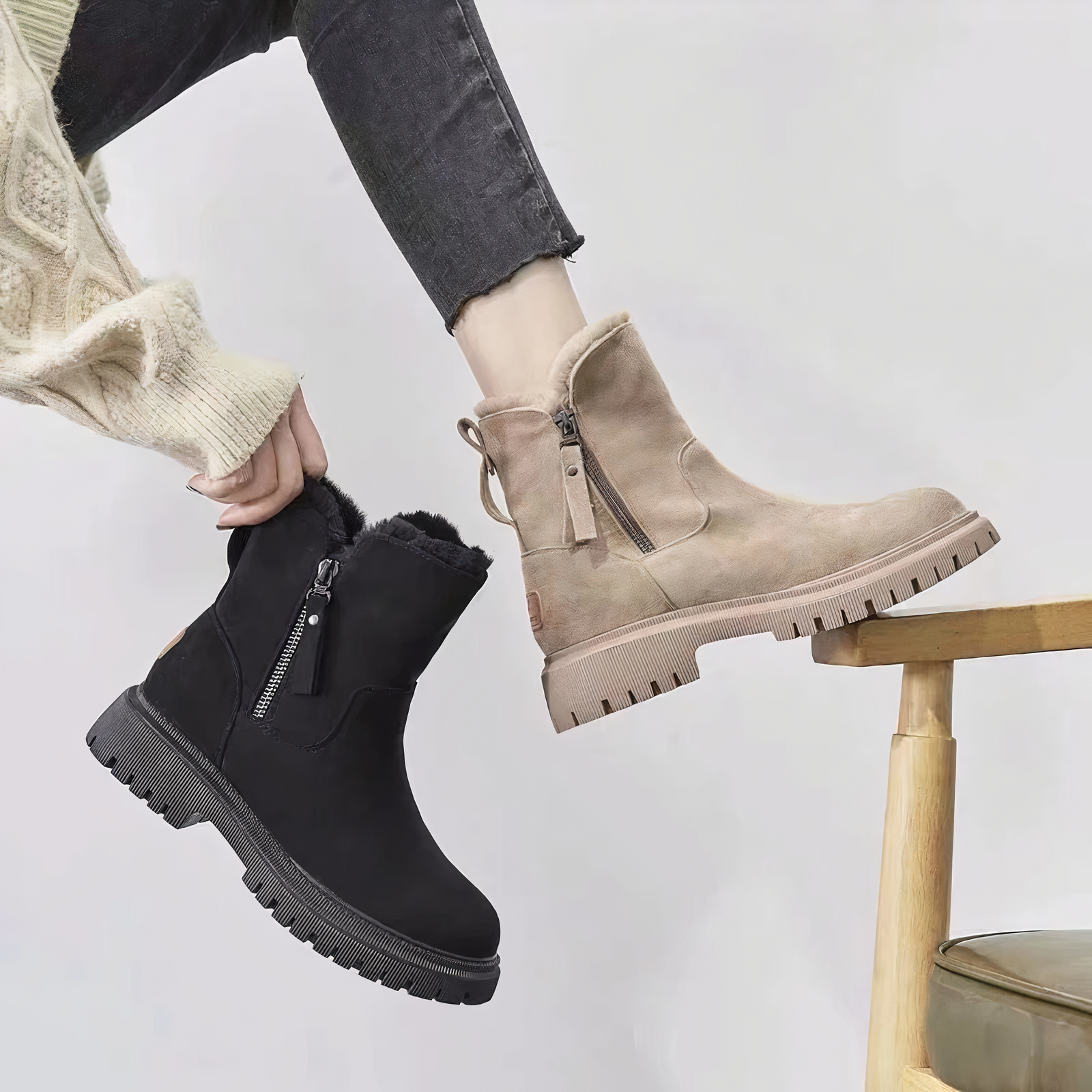 Mid-Calf Snow Boots for Women – Cozy & Stylish Winter Essential 1