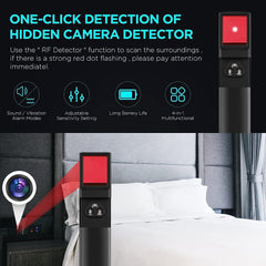 Military Grade Hidden Spy Camera Detector with RF and GPS Tracking – Compact, Portable, Adjustable Sensitivity 2