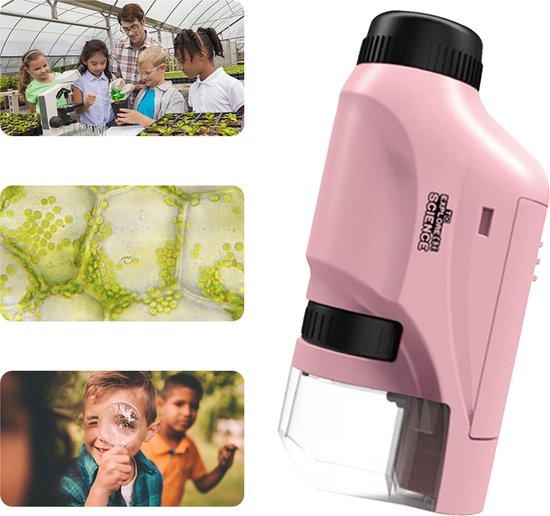 Mini Pocket Microscope – LED Light & 60x-120x Zoom for Kids Educational Exploration 4