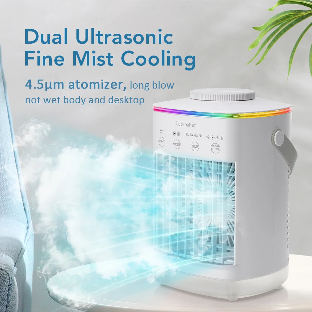 Mini Portable Aircon & Humidifier with LED 2