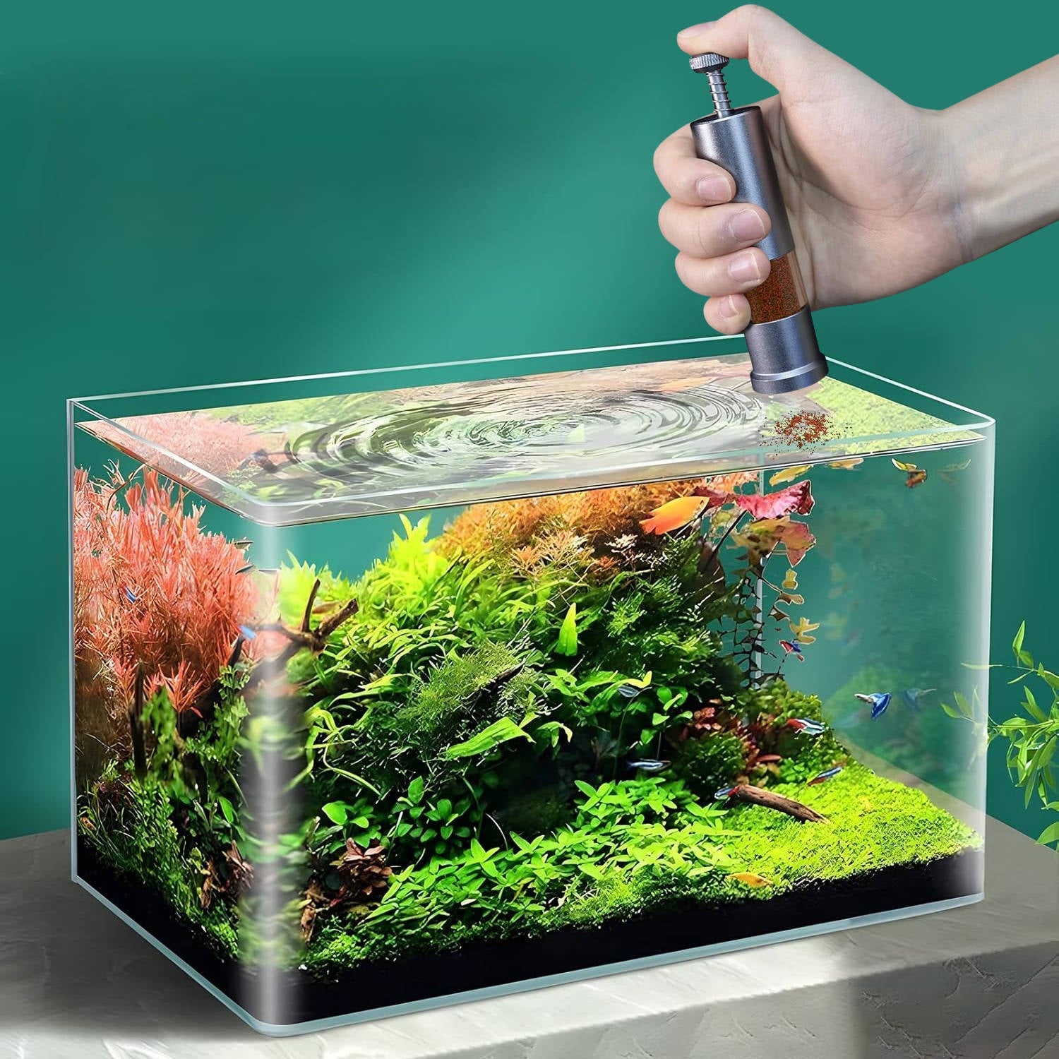 Mini fish feeder for aquarium 0