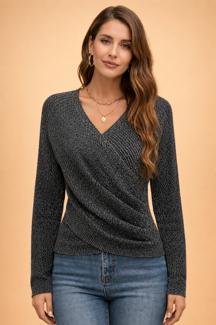 Kalina | Pull avec un col croisé