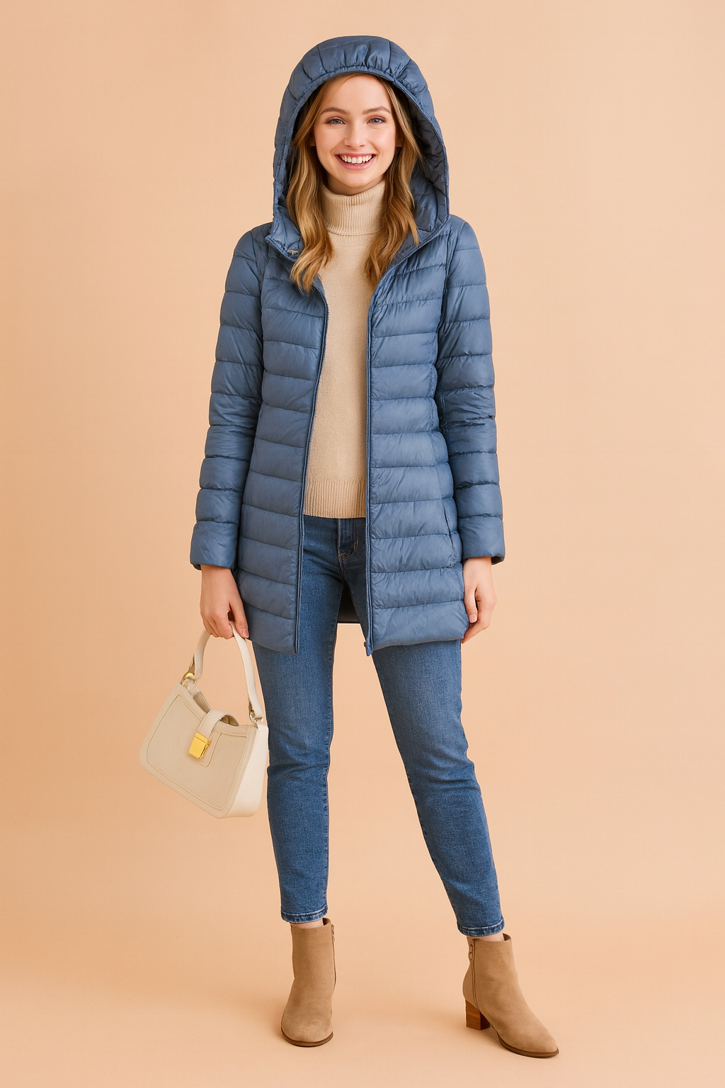 Mira | Long Winter Jacket with Hood 0