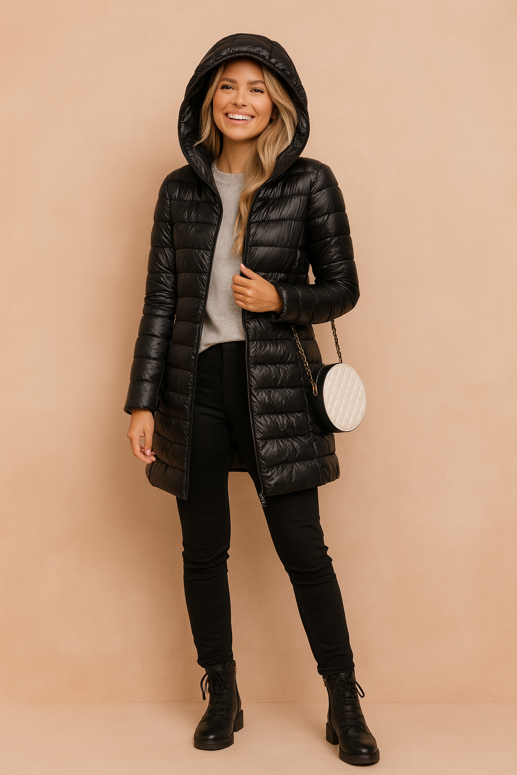 Mira | Long Winter Jacket with Hood 1