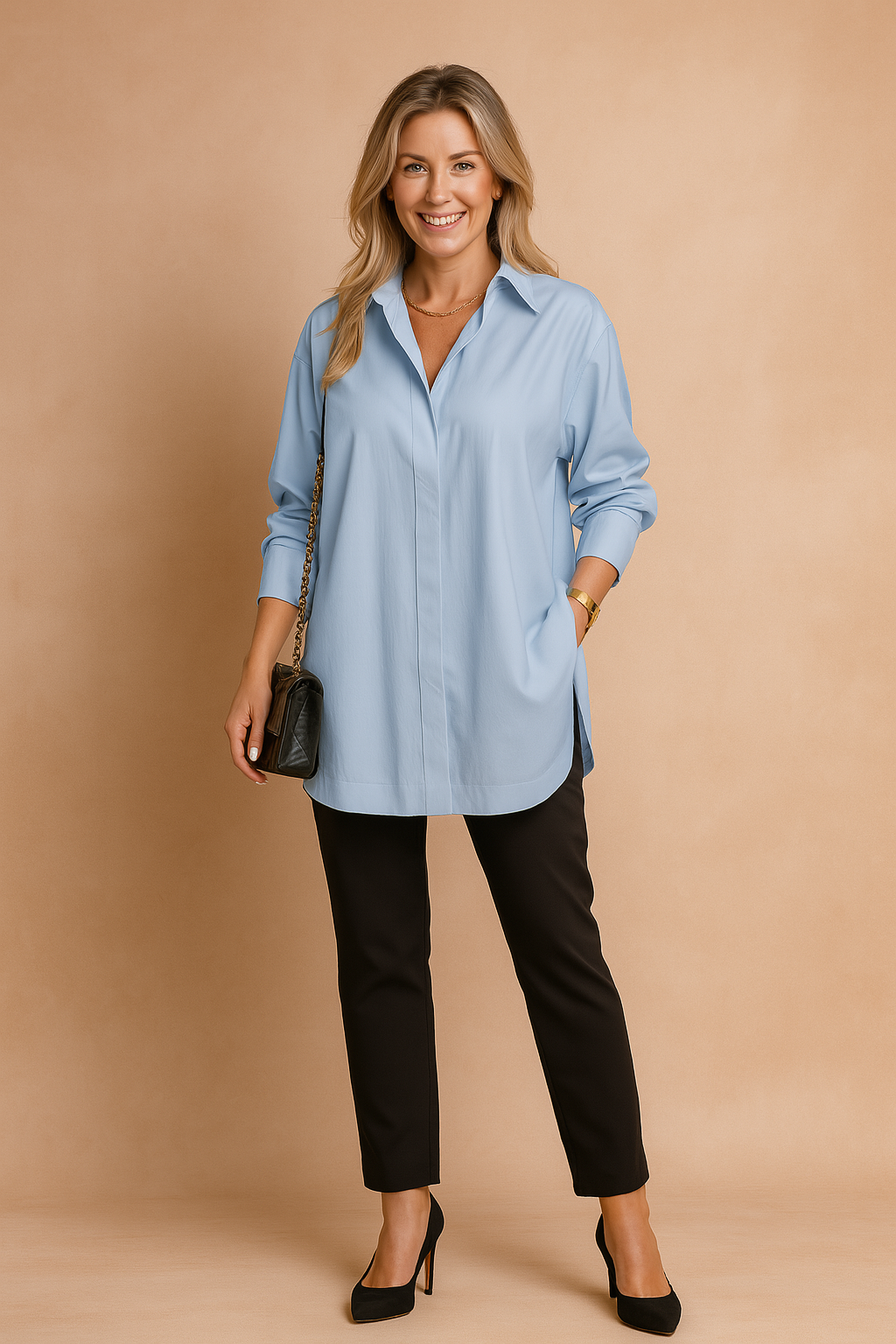 Monaco | Elegant oversized shirt blouse 4