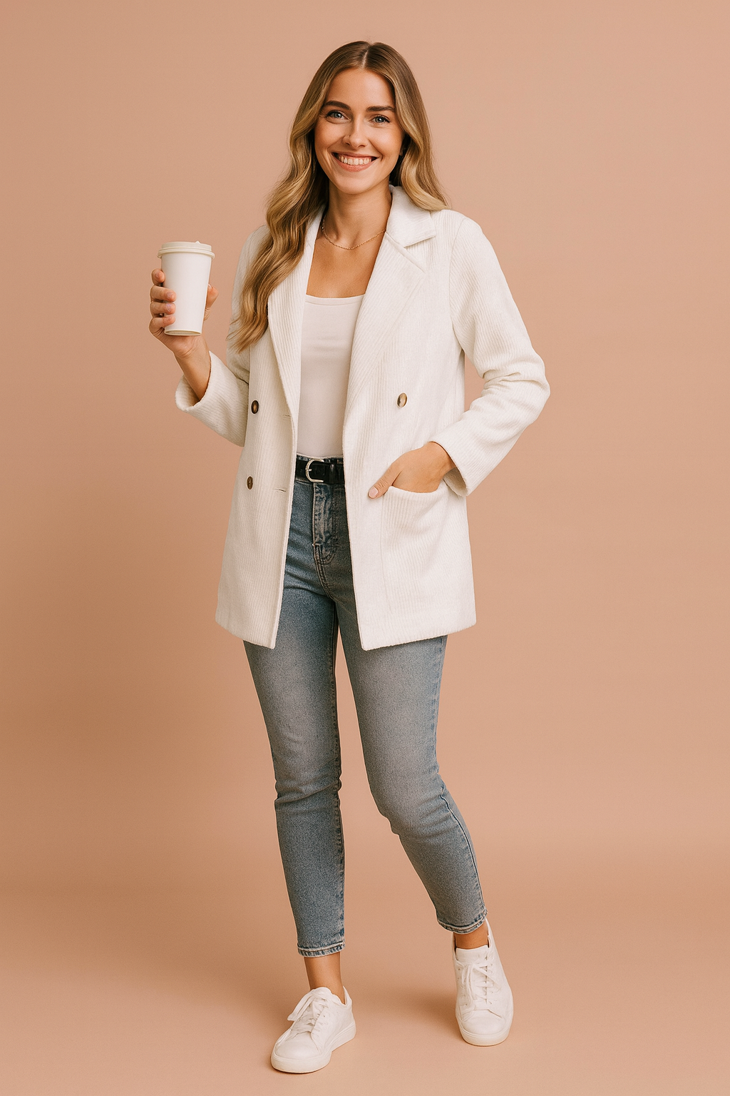 Natalia | Double-breasted jacket in a casual style 1