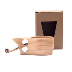 NatureCraft | Organic Wooden Drinking Cup Handmade for Rustic Table Settings 1