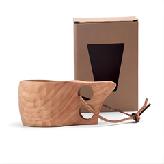 NatureCraft | Organic Wooden Drinking Cup Handmade for Rustic Table Settings 3