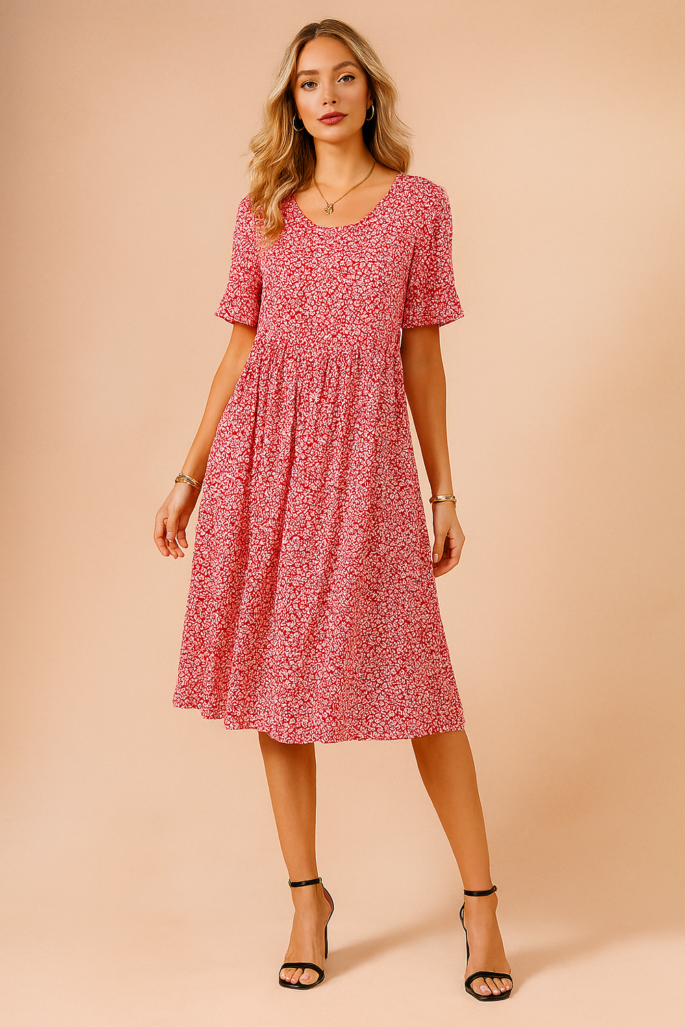 Nola | Flowy Polka Dot Blouse with Ruffles 1