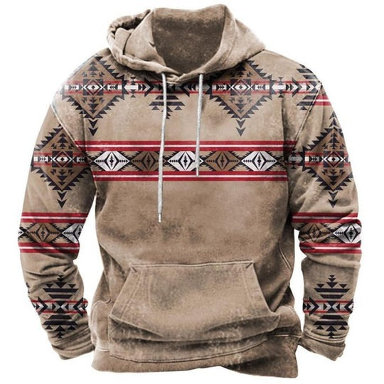 Men's Vintage Hoodie | Boho Print