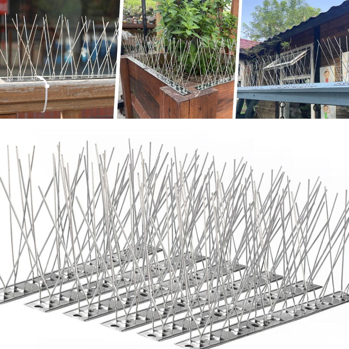 Outdoor stainless steel bird deterrent 1
