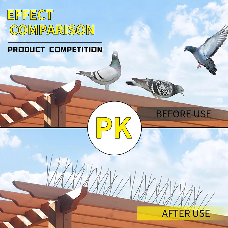 Outdoor stainless steel bird deterrent 3
