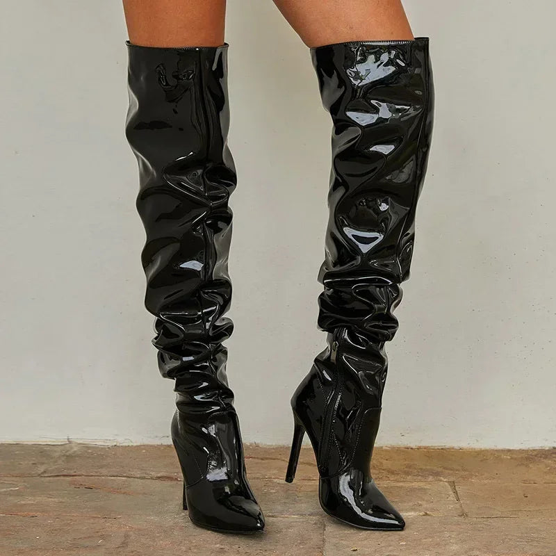 Over-the-knee boots for women | Pointed-toe stilettos 0
